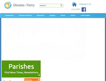 Tablet Screenshot of dioceseofkerry.ie